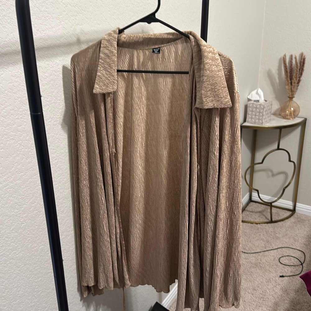 Tan blouse